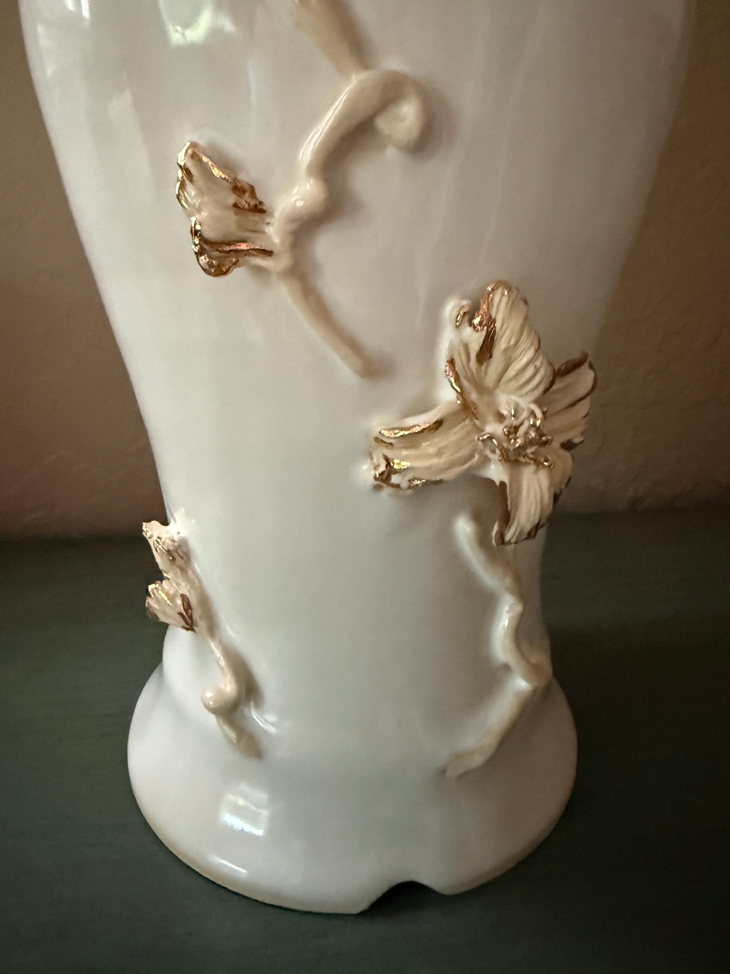 Lamp Urn - Floral with Gold Highlights Limited Series